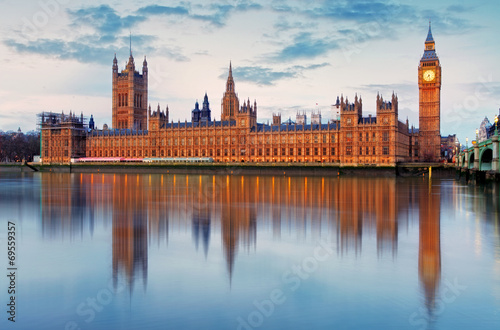 Houses of parliament - Big ben, england, UK