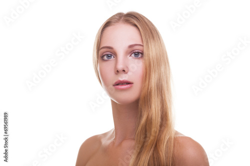 Young woman with beautiful healthy hair