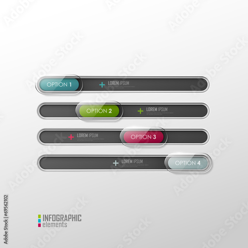 Vector template for web design or infographic