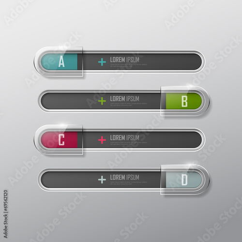 Vector template for web design or infographic