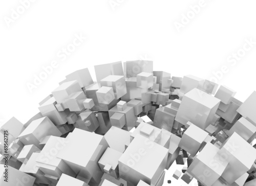 Abstract 3d cubes background