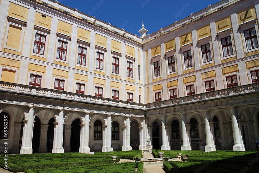 Quadrangle of Mafra National Palace, Portugal