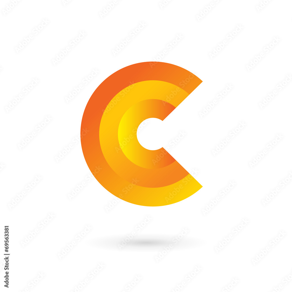 Letter C logo icon design template elements. Letter C logo icon design template elements.