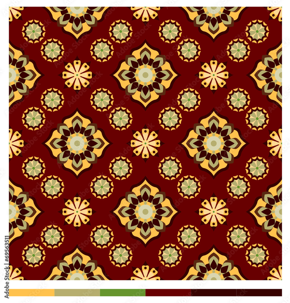 Seamless wallpaper patterns - floral series Seamless wallpaper patterns - floral series