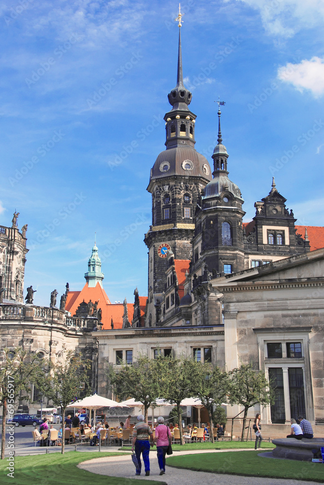 Fototapeta premium Am Theaterplatz in Dresden