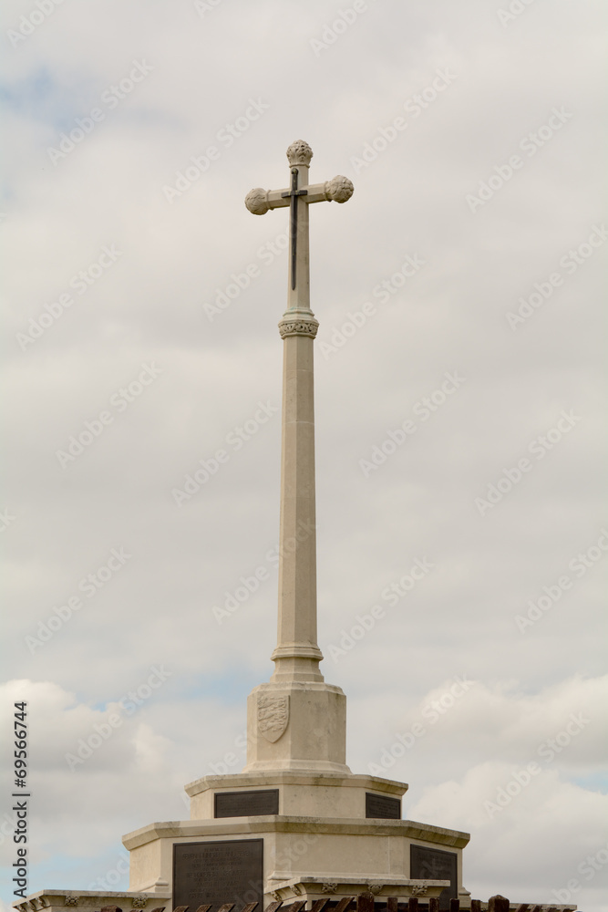 War memorial monument cross
