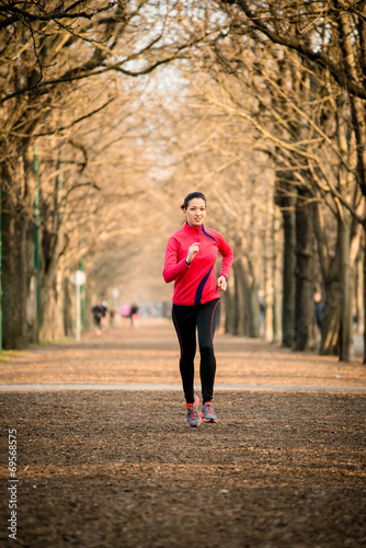 Woman jogging in nature