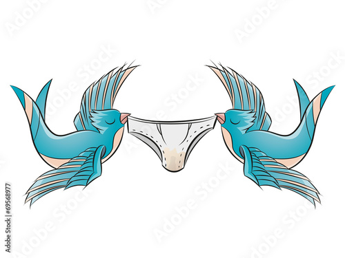 schwalbe tattoo unterhose fliegen vogel