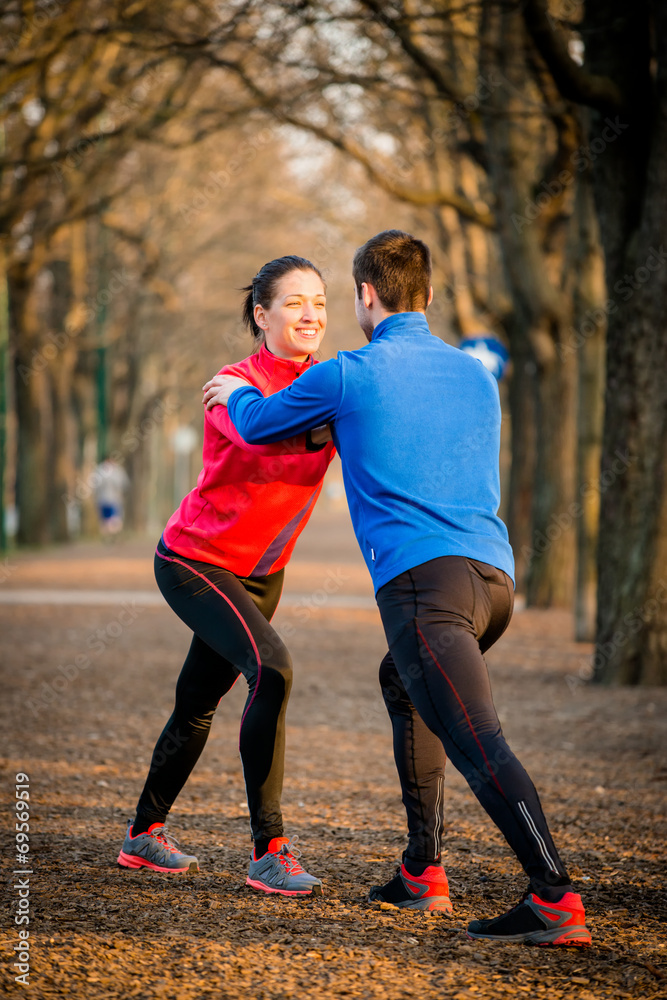 Warm up before jogging