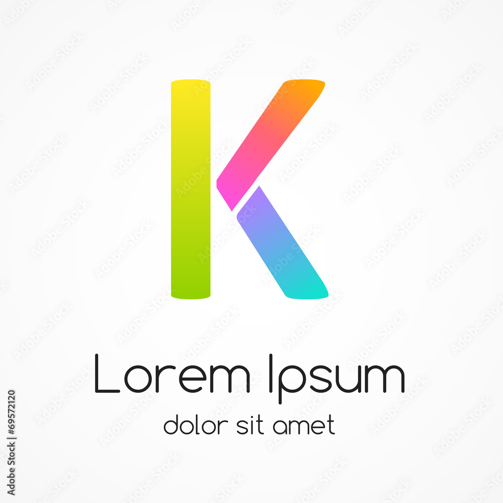 Logo letter K company vector design template. Logo letter K company vector design template.