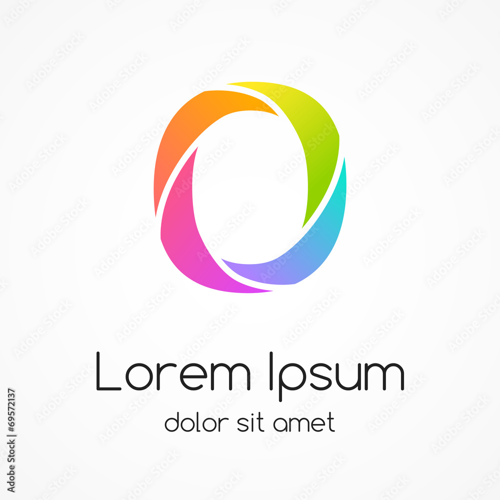 Logo letter O company vector design template. Logo letter O company vector design template.