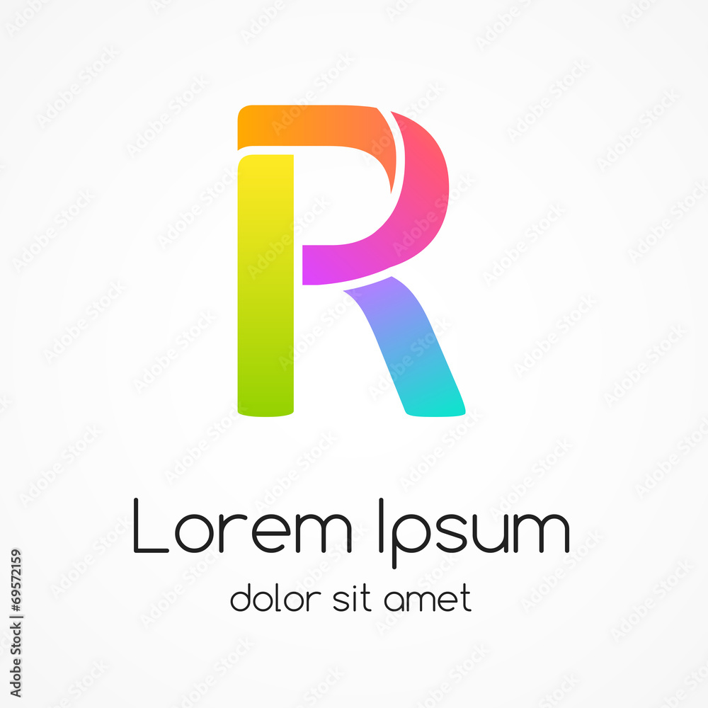 Logo letter R company vector design template. Logo letter R company vector design template.