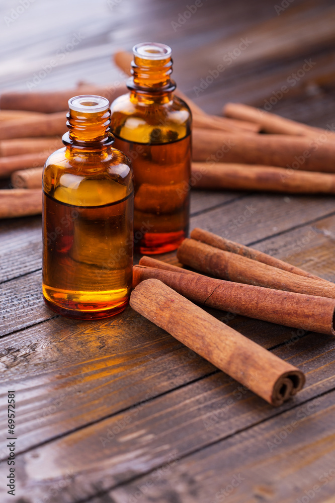 Essential aroma oil with cinnamon Essential aroma oil with cinnamon