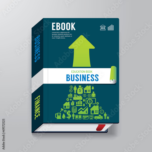 Book Cover business Design  Template / can be used for E-Book Co