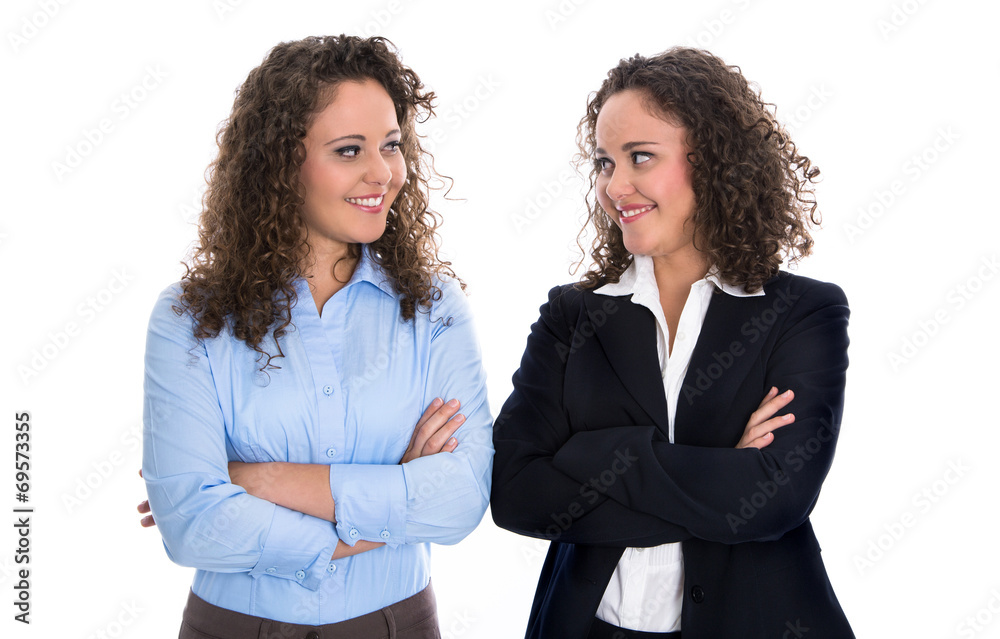 Frauenquote: erfolgreiches Business Team von zwei Frauen Frauenquote: erfolgreiches Business Team von zwei Frauen