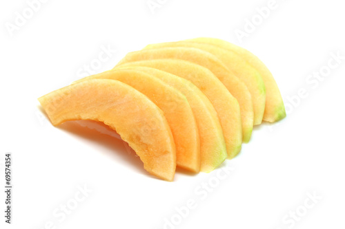 Foto cantaloupe melon slices