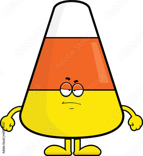 Cartoon Candy Corn Grumpy