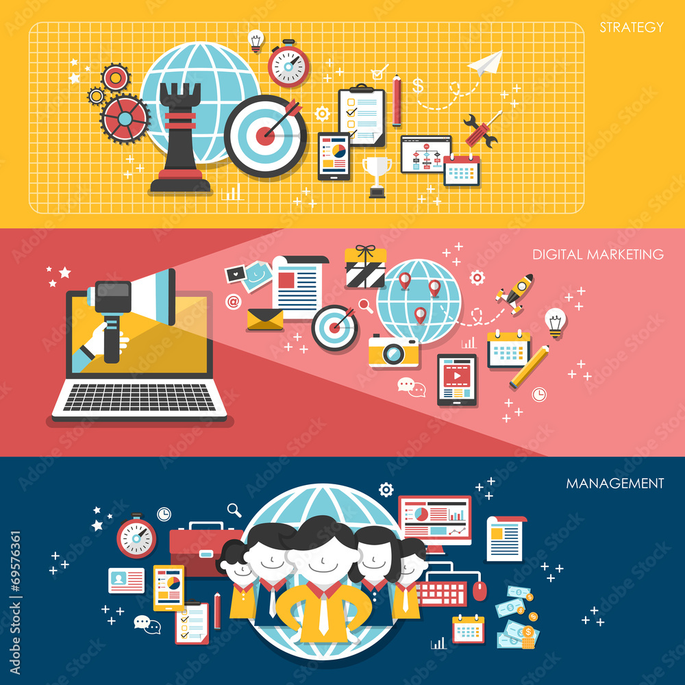 flat design for business marketing concepts flat design for business marketing concepts