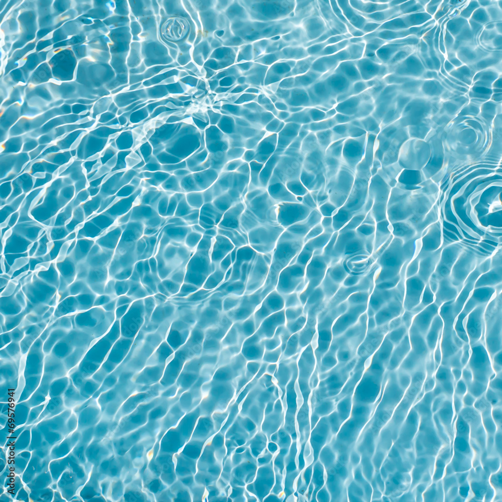 Background of rippled pattern of clean water in a blue