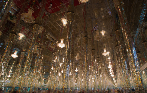 Cathedral glass temple in Thailand