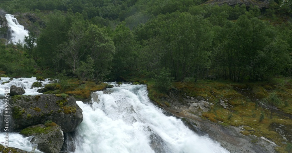 4K, Norway, Epic and huge waterfall 4K, Norway, Epic and huge waterfall