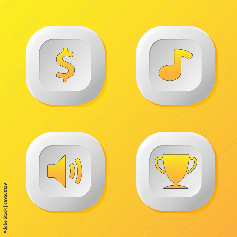 icon game button icon game button