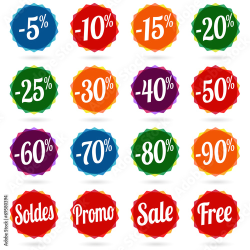Etiquette réduction - Discount Sticker Tag