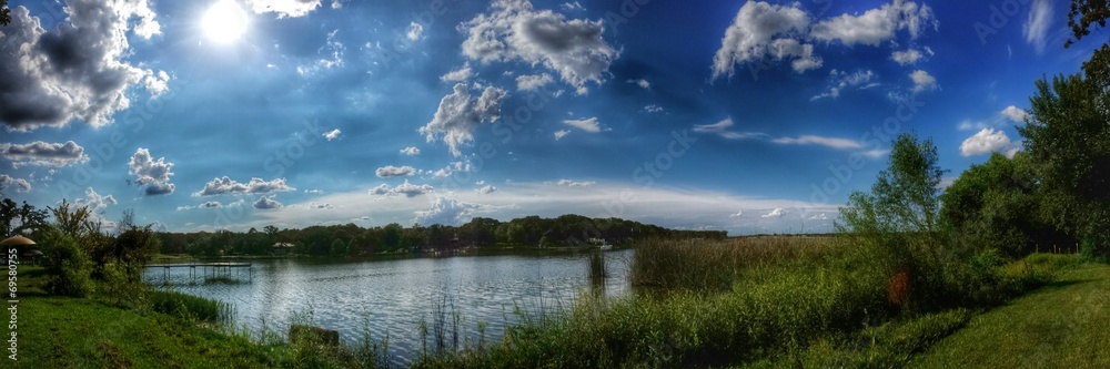 2014 summer Lake Alvarado panorama
