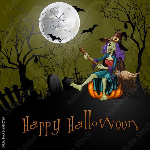 Halloween Party Background.