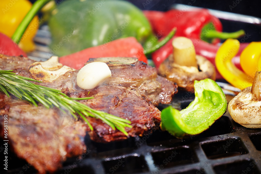Grilled T-bone steak Grilled T-bone steak