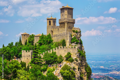 Canvas Print Rocca della Guaita, the most ancient fortress of San Marino