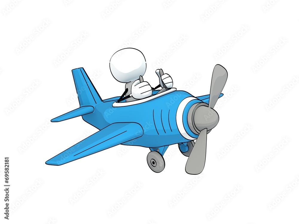 little sketchy man flying in a blue plane little sketchy man flying in a blue plane