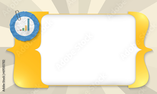yellow square brackets for entering any text with graph