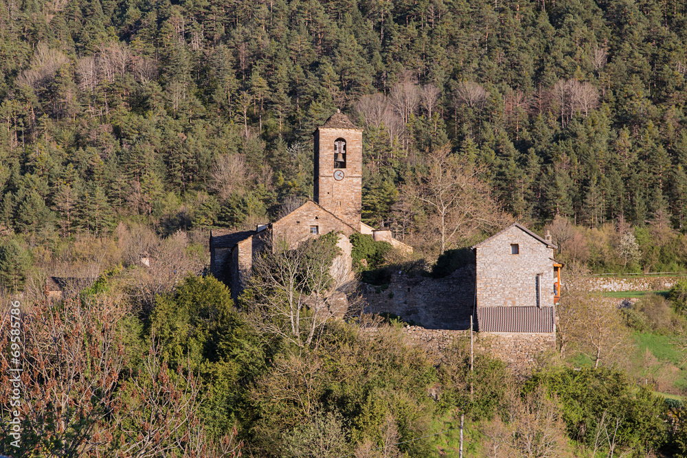Fototapeta premium village in the Pyrenees Spain