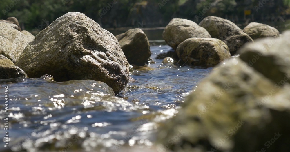 4K, Stream course, rippling water 4K, Stream course, rippling water
