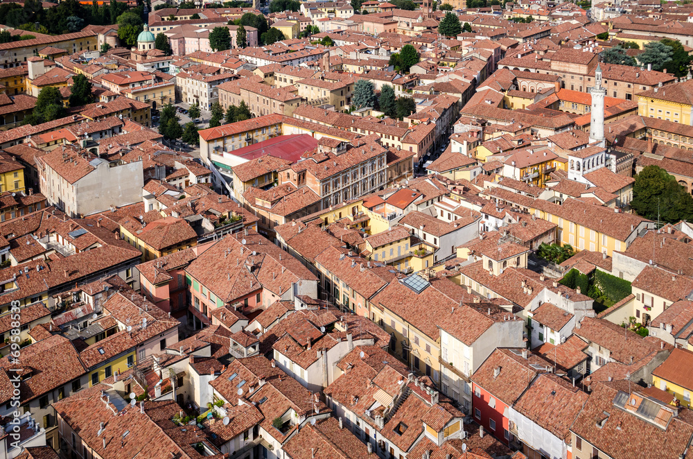 Cremona aerial view, Italy