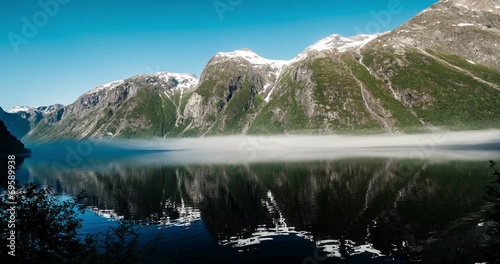 4K Landscape Timelapse, Eikesdalsvatnet, Norway photo