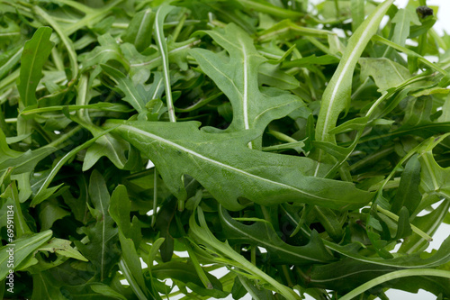 Heap of ruccola leaves