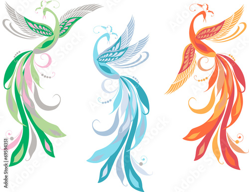 three fairy birds