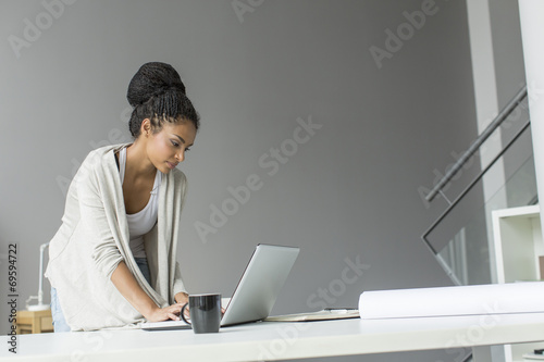 Young woman in the office
