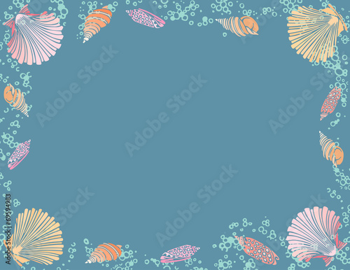 Frame of the seashells