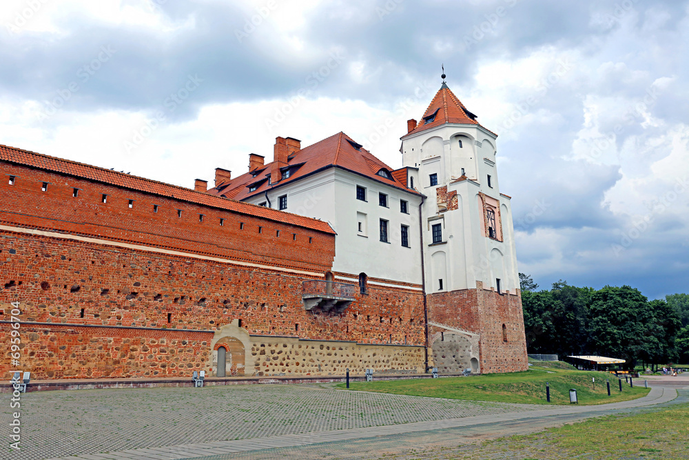 Ancient Mir Castle Complex in Belarus