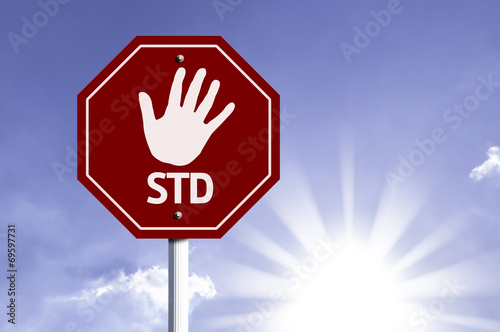 Stop STD (Sexually transmitted diseases) red sign