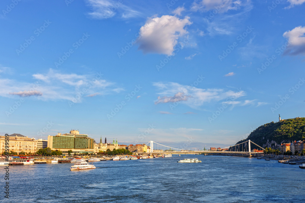 panorama of Budapest Hungary.