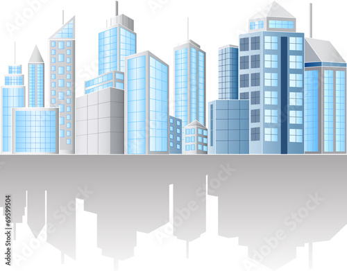 illustration of urban cityscape