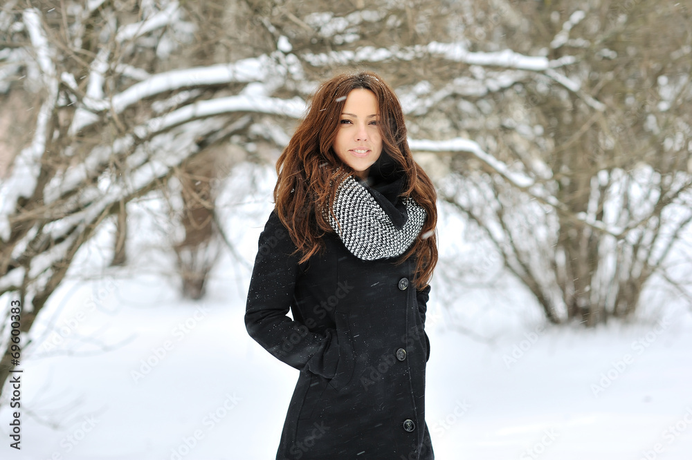 Young woman winter portrait Young woman winter portrait