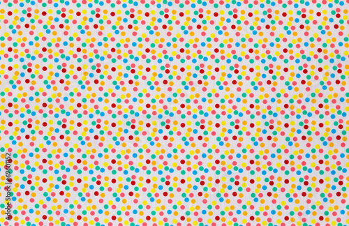 Fabric textile with dots pattern