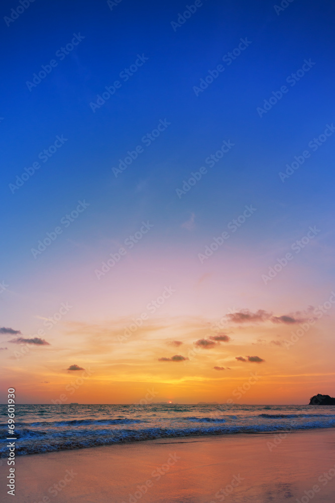 Sunset on phiphi island