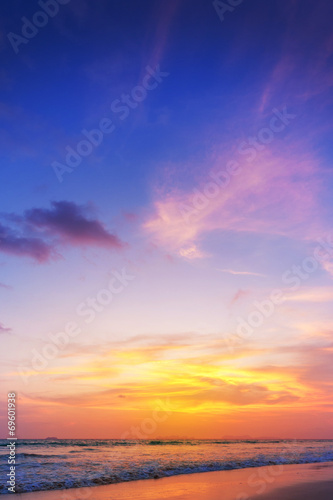 Sunset on phiphi island