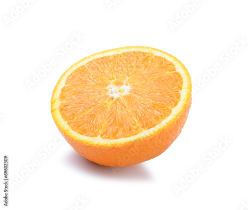 Orange on a white background.